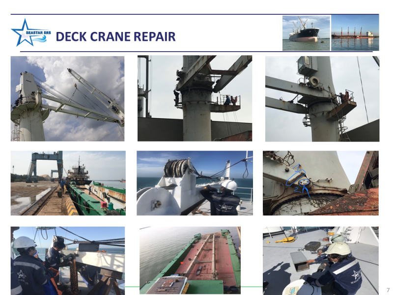 Deck crane service